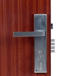 Homexpert MG308 10 inch 60mm Stainless Steel Satin Finish Cylindrical Plate Both Side Key Mortise Door Lock Set-picture-12