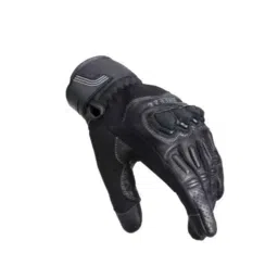 Biking Brotherhood Black Durable Leather &a; Nylon Mesh Breeze Gloves, Size: 2XL image 4