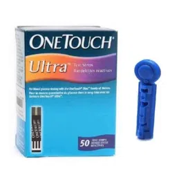 Johnson &a; Johnson One Touch Ultra 50 Test Strips &a; Euroclix 25 Pcs 30 Gauge Blood Lancet Box-picture-42