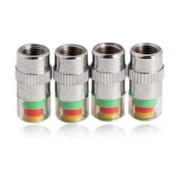 Kozdiko 4 Pcs Iron Air Pressure Alert Car Tyre Valve Caps Set for Tata Manza, Koz-70674-picture-35