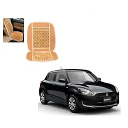 Kozdiko Wooden Bead Seat with Beige Velvet Border for Maruti Suzuki Swift 2018-picture-19