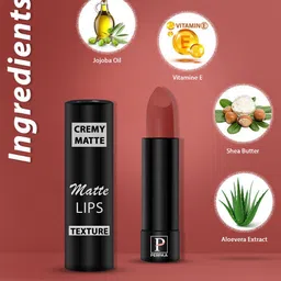 PERPAA Set of 2 Creamy Matte Bullet Lipstick 3.5g Each-Rust Orange 73 & Strawberry Pink 92 image 4