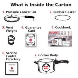 Hawkins Miss Mary 2.5L Pressure Cooker, MM25 image 5