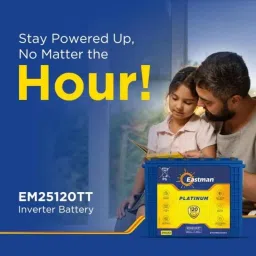 Eastman Platinum 250Ah 12V Tall Tubular Battery with 120 Months Warranty, EM25120TT image 2