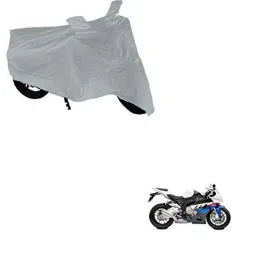 Kozdiko Silver Bike Body Cover with Mirror Pockets for BMW S 1000 RR, kozd_14478-picture-24