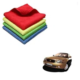 Kozdiko 40x40cm 300GSM Microfiber Cleaning Cloth for Maruti Suzuki Baleno (Pack of 4)-picture-47