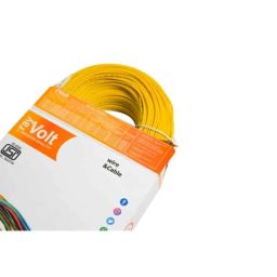 RayVolt 1.5 Sqmm Yellow FR PVC Housing Wire, Length: 90 m-picture-45