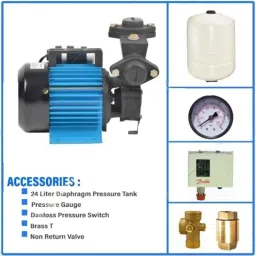 Accord 1HP Copper Winding Pressure Booster Pump with 24 Litre Tank image 2