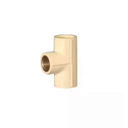 Supreme 1-1/4 inch SDR11 CPVC Brass Off White Female Thread Tee image 2