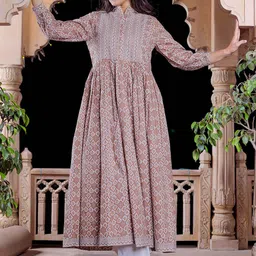 VASVI Printed A-line Kurta image 5