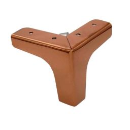 RAB 4 inch Stainless Steel Rose Gold Sofa Leg, Y-LEG (Pack of 4)-picture-43