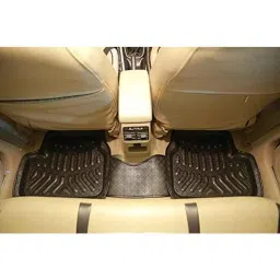 Kozdiko 3D Black Car Foot Mat Set for Mahindra Reva, dshbdhb58 image 3