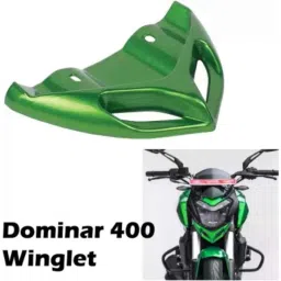 Znee Smart Green Winglet Bike Fairing for Bajaj Dominar 400 image 2