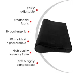 Fidelis Healthcare Elastic Black Cervical Pillow, FA026-6001, Size: Universal image 2