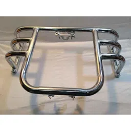Modified Autos MS Steel 3 Pipes with Chrome Leg Guard Air Fly for Royal Enfield Classic,Electra,Standard All image 3