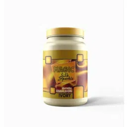 Magic Paints Silk Sparkle 200ml Ivory Metallic Emulsion Acrylic Paint-image-64