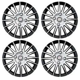 Auto Pearl 4 Pcs 13 inch ABS Silver &a; Black Wheel Cover Set for Maruti Suzuki Wagon-R Stingray image 2