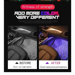 Kozdiko 4 Pcs 7 Colour Seat Bottom Car Star Light Kit with Remote Control For Chevrolet UVA image 4