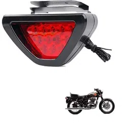 Kozdiko 12 LED Triangle Shape Bike Brake Light with Flash Mode for Royal Enfield Bullet 500, koz_94734-picture-16