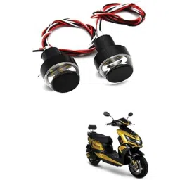 Kozdiko 2 Pcs Dual Colour Motorcycle LED Indicator Turn Signal Handle Bar Light Set for Okinowa Praise-picture-42