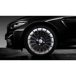 Auto Pearl 4 Pcs 15 inch ABS &a; Plastic Black &a; Silver Press Type Fitting Car Wheel Cover Set for Nissan Sunny image 4