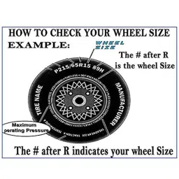 Auto Pearl 4 Pcs 13 inch ABS Black Car Wheel Cover Set for Daewoo Matiz, WCBLK01 image 4