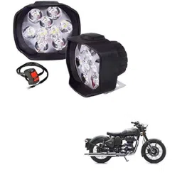 Kozdiko 2 Pcs Sheen 15W 9 LED 6000k Transformer Bumble Bee Style LED Fog Light Set for Royal Enfield Bullet 350 Twinspark, koz_81509-picture-27