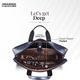 hammonds flycatcher Men Blue Messenger Bag - Extra Spacious image 4