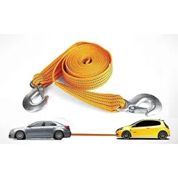 Kozdiko 2 Ton Nylon Yellow Car Towing Rope with Both End Forged Hooks for Toyota fortuner image 3