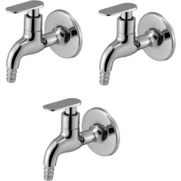 IRIS Slim Brass Chrome Finish Nozzle Bib Cock (Pack of 3)-picture-7