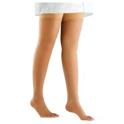 Comprezon 2152-003 Cotton Varicose Vein Class-1 Beige Above Knee Stockings, Size: M-picture-30