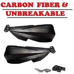 aow Meenu Arts Carbon Fibre Scratchproof Unbreakable Handle Bar Handguard for KTM Duke All Models (Black) T-18-picture-35