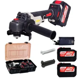 MECRAAF 10000rpm Cordless Angle Grinder with 2 Pcs 21V 6Ah Batteries &a; Fast Charger-picture-15