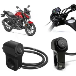 Auto Pearl 12V Aluminium Alloy Black Motorcycle Handlebar Headlight Switch for Xblade-picture-48