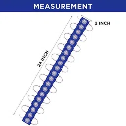 AllExtreme Exm1Ilb 1 Led Module Light Interior Exterior 12V 5730 Injection Decorative Lamp With Adhesive Backside For Car, Home &a; Decoration (20 Strips, Blue) image 3