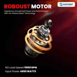 Sameer 1000W 100mm Angle Grinder with Copper Armature, SAG-801 image 2