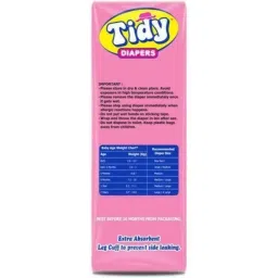 Tidy 36 Pcs Large Non-Woven Ultra Soft Baby Diapers, TBDP-L-4 (Pack of 4) image 3