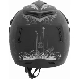 Vega Off Road Motocross Silver Dull Black Helmet, Size (Medium, 580 mm) image 3