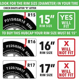 Auto Pearl 4 Pcs 15 inch ABS Black &a; Red Car Wheel Cover Set for Honda Jazz 2015 image 5