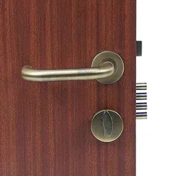 Homexpert Rose MG-1103 60mm Stainless Steel Antique Brass Finish Cylindrical Plate One Side Key Mortise Door Lock Set-picture-11