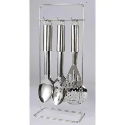 Elegante 6 Pieces Oval Tube Cutlery Set with Stainless Steel Stand, SL-112 (Pack of 3)-picture-13