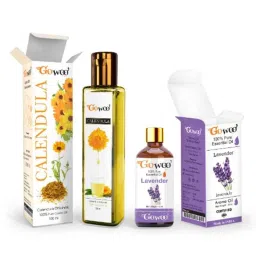 GoWoo 2 Pcs 10ml Premium Therapeutic Grade Lavender Aroma Oil &a; 100ml Calendula Carrier Oil Set, GWOC710-P26+P171-picture-45