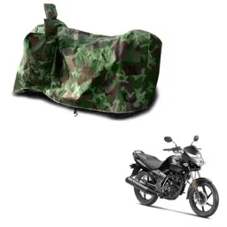 Kozdiko Polyester Jungle Print Waterproof Bike Body Cover with Mirror Pockets &a; Buckle Belt for Honda Unicorn-picture-37