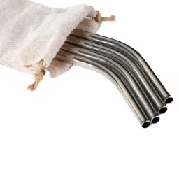 Goli Soda Stainless Steel Silver Reusable Bent Straws, GSSS003 (Pack of 4)-image-48