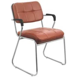 Da URBAN Brown Leatherette Office Visitor Chair, DU-284_BROWN-picture-29