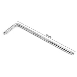 B K Jagan &a; Co 450mm 1/2 inch Chrome Vanadium Steel Square Drive L Handle with 21 mm Socket image 2