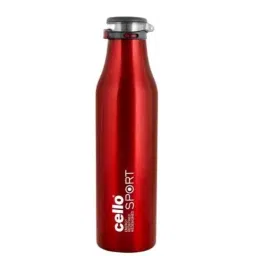 Cello Sprite 900ml Red Stainless Steel Vacuum Sports Bottle, 405CSSB0560 (Pack of 5)-picture-12