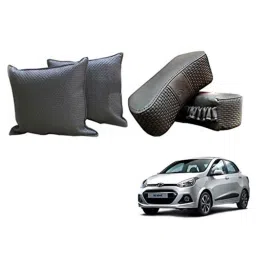 Kozdiko One Pair Grey Neck Rest &a; One Pair Cushion Combo for Hyundai Xcent-picture-21