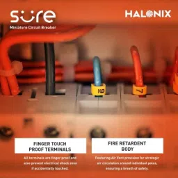 Halonix Sure 32A Single Pole C Curve MCB, LSD12000065 image 4