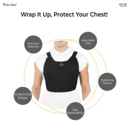 Dr Odin CG-01 Unrivaled Upper Body Protection Chest Guard for Confident Physical Activities &a; Optimal Flexibility, Size: XXL image 4